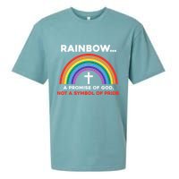 Rainbow A Promise Of God Not A Symbol Of Pride Sueded Cloud Jersey T-Shirt