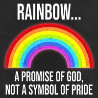 Rainbow A Promise Of God Not A Symbol Of Pride Cool Comfort Performance Bucket Hat