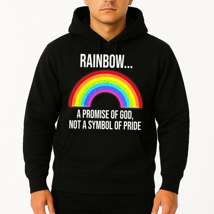 Rainbow A Promise Of God Not A Symbol Of Pride Hoodie