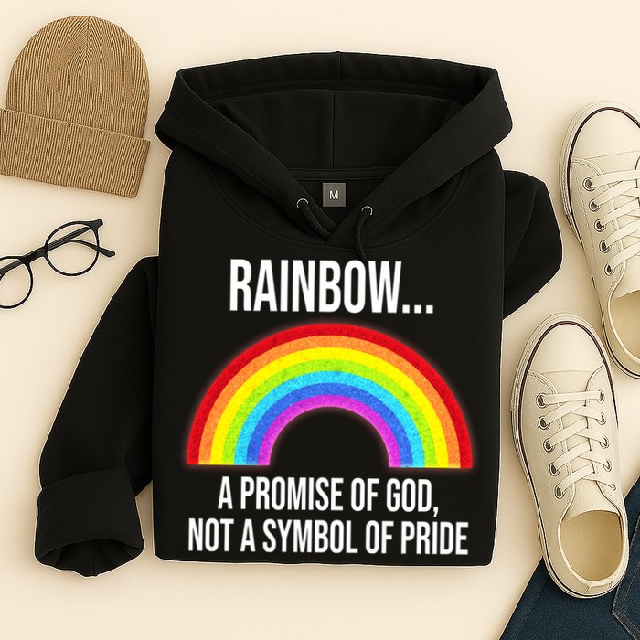 Rainbow A Promise Of God Not A Symbol Of Pride Hoodie