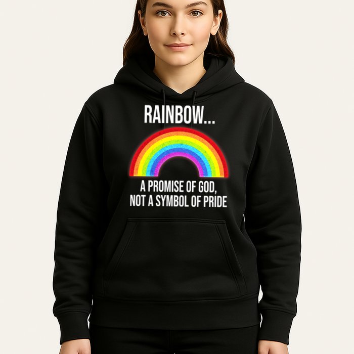 Rainbow A Promise Of God Not A Symbol Of Pride Hoodie