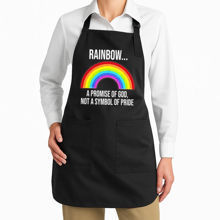 Rainbow A Promise Of God Not A Symbol Of Pride Apron