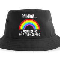 Rainbow A Promise Of God Not A Symbol Of Pride Sustainable Bucket Hat