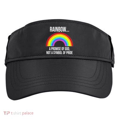 Rainbow A Promise Of God Not A Symbol Of Pride Adult Drive Performance Visor