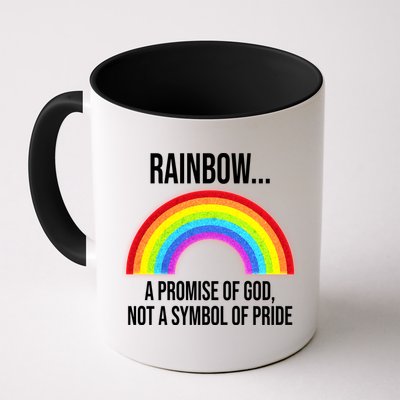 Rainbow A Promise Of God Not A Symbol Of Pride Coffee Mug