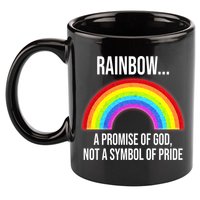 Rainbow A Promise Of God Not A Symbol Of Pride 11oz C Handle Ceramic Mug