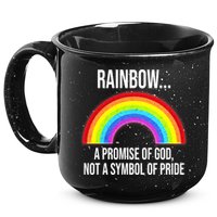 Rainbow A Promise Of God Not A Symbol Of Pride 15oz Campfire Ceramic Mug