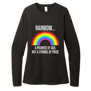 Rainbow A Promise Of God Not A Symbol Of Pride Womens CVC Long Sleeve Shirt