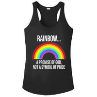Rainbow A Promise Of God Not A Symbol Of Pride Ladies PosiCharge Competitor Racerback Tank