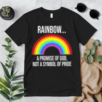 Rainbow A Promise Of God Not A Symbol Of Pride Premium T-Shirt