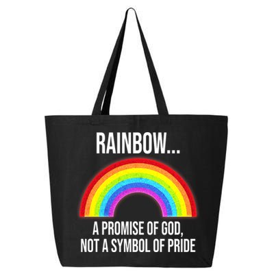 Rainbow A Promise Of God Not A Symbol Of Pride 25L Jumbo Tote