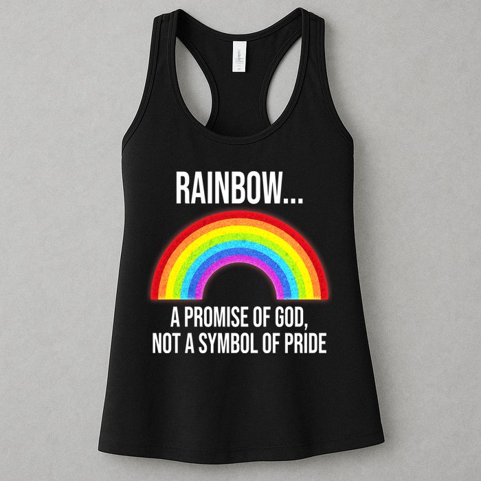 Rainbow A Promise Of God Not A Symbol Of Pride Womens Tank Top