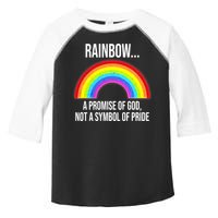 Rainbow A Promise Of God Not A Symbol Of Pride Toddler Fine Jersey T-Shirt