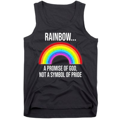 Rainbow A Promise Of God Not A Symbol Of Pride Tank Top