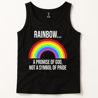 Rainbow A Promise Of God Not A Symbol Of Pride Tank Top