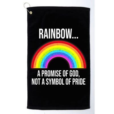 Rainbow A Promise Of God Not A Symbol Of Pride Golf Towel