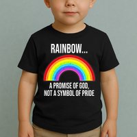 Rainbow A Promise Of God Not A Symbol Of Pride Toddler T-Shirt