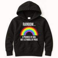 Rainbow A Promise Of God Not A Symbol Of Pride Kids Hoodie