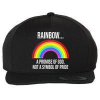 Rainbow A Promise Of God Not A Symbol Of Pride Wool Snapback Cap
