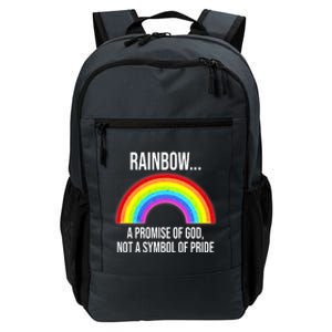 Rainbow A Promise Of God Not A Symbol Of Pride Daily Commute Backpack