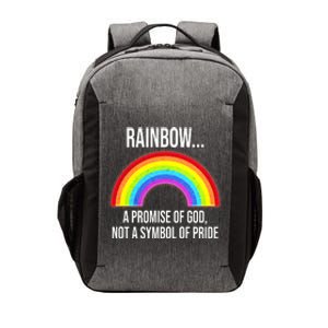 Rainbow A Promise Of God Not A Symbol Of Pride Vector Backpack