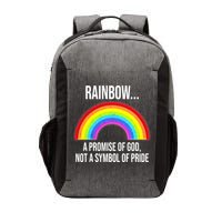 Rainbow A Promise Of God Not A Symbol Of Pride Vector Backpack