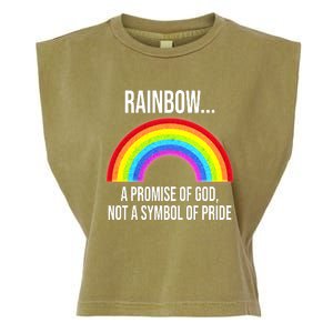 Rainbow A Promise Of God Not A Symbol Of Pride Garment-Dyed Women's Muscle Tee