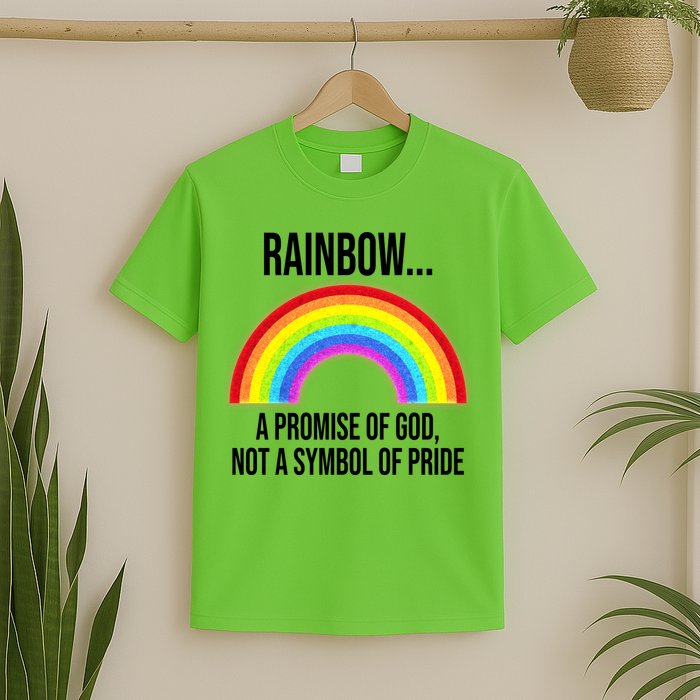 Rainbow A Promise Of God Not A Symbol Of Pride T-Shirt