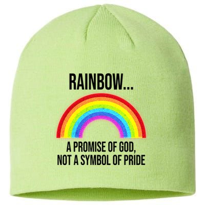 Rainbow A Promise Of God Not A Symbol Of Pride Sustainable Beanie