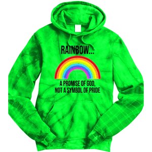 Rainbow A Promise Of God Not A Symbol Of Pride Tie Dye Hoodie