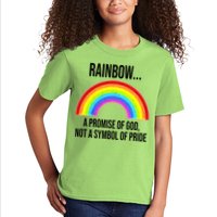 Rainbow A Promise Of God Not A Symbol Of Pride Kids T-Shirt