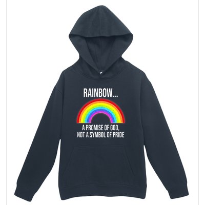 Rainbow A Promise Of God Not A Symbol Of Pride Urban Pullover Hoodie