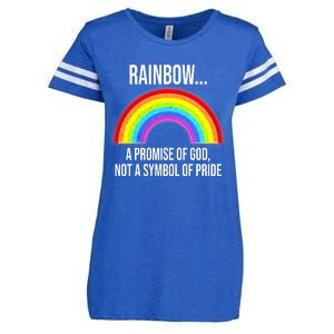 Rainbow A Promise Of God Not A Symbol Of Pride Enza Ladies Jersey Football T-Shirt