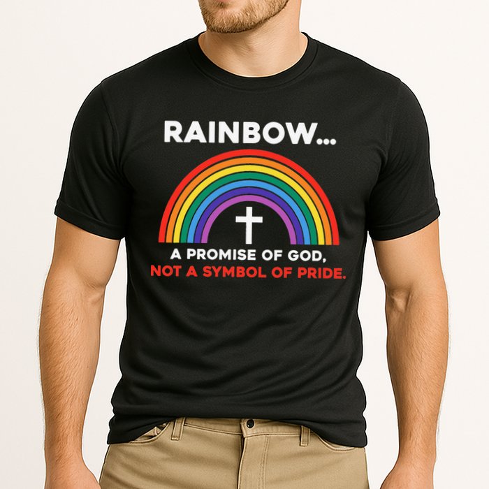 Rainbow A Promise Of God Not A Symbol Of Pride Cooling Performance Crew T-Shirt