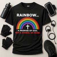 Rainbow A Promise Of God Not A Symbol Of Pride Cooling Performance Crew T-Shirt