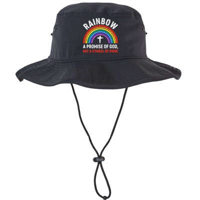 Rainbow A Promise Of God Not A Symbol Of Pride Legacy Cool Fit Booney Bucket Hat