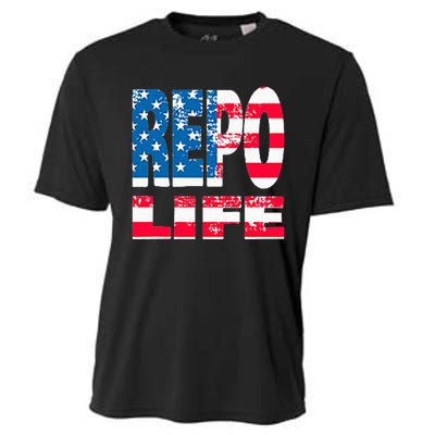 Repo Agent Patriotic Flag Repo Life Cooling Performance Crew T-Shirt