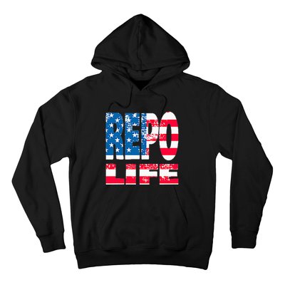 Repo Agent Patriotic Flag Repo Life Hoodie