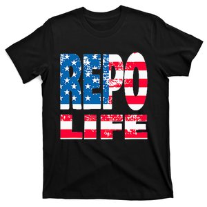 Repo Agent Patriotic Flag Repo Life T-Shirt