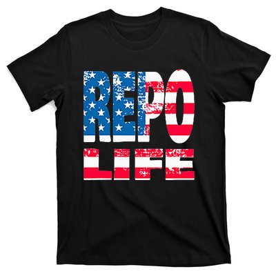 Repo Agent Patriotic Flag Repo Life T-Shirt