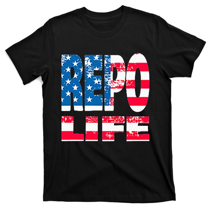 Repo Agent Patriotic Flag Repo Life T-Shirt