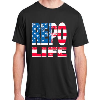 Repo Agent Patriotic Flag Repo Life Adult ChromaSoft Performance T-Shirt