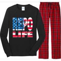 Repo Agent Patriotic Flag Repo Life Long Sleeve Pajama Set