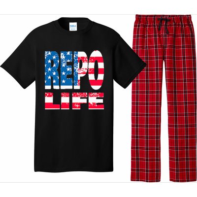 Repo Agent Patriotic Flag Repo Life Pajama Set