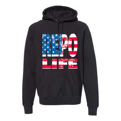 Repo Agent Patriotic Flag Repo Life Premium Hoodie