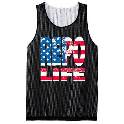 Repo Agent Patriotic Flag Repo Life Mesh Reversible Basketball Jersey Tank