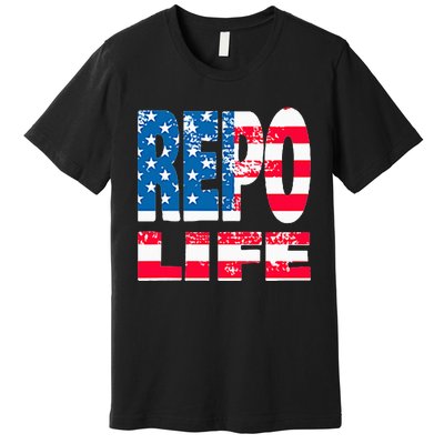 Repo Agent Patriotic Flag Repo Life Premium T-Shirt