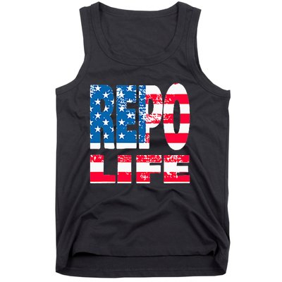 Repo Agent Patriotic Flag Repo Life Tank Top