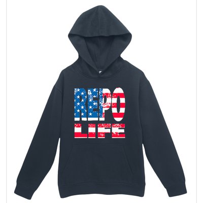 Repo Agent Patriotic Flag Repo Life Urban Pullover Hoodie