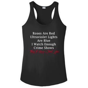 Roses Are Red Ultraviolet Lights Are Blue Ladies PosiCharge Competitor Racerback Tank